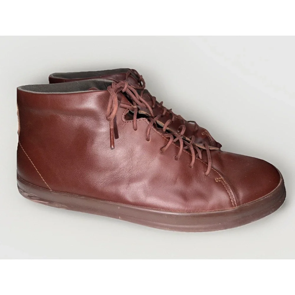 Camper Chasis Leather Ankle Boots - Men's Size EU 46 / US 13 - All Brown EUC